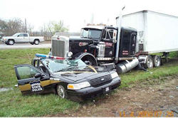 State Police cruiser & highway traffic accident where investigation could reveal negligence of a driver.