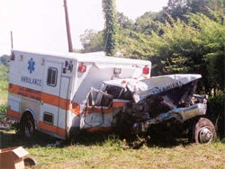 EMS Ambulance crashes. Negligence or incompetence of the firefighter?